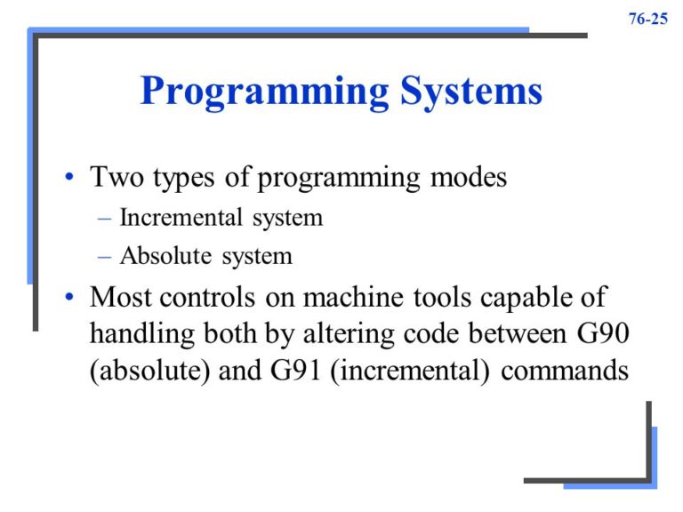 ﻿Understanding Absolute Mode (G90) Vs Incremental Motion: CNC Machines ...